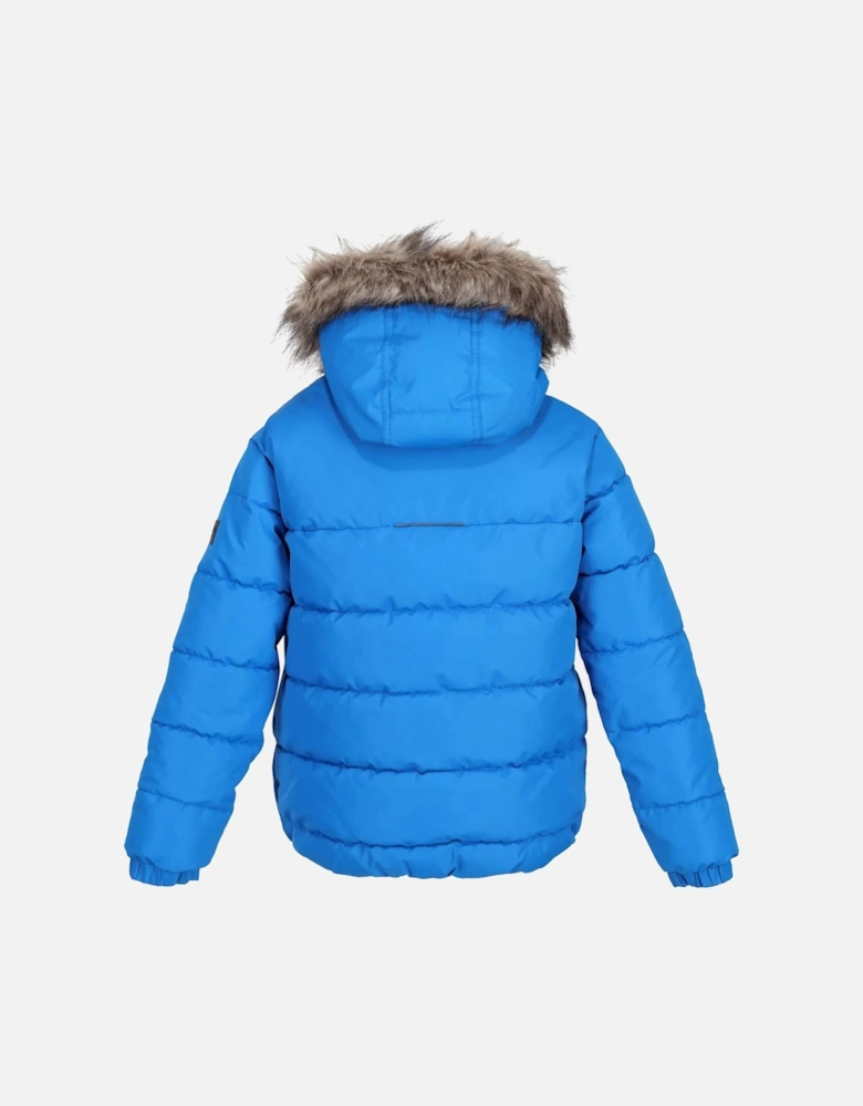 Childrens/Kids Faux Fur Trim Parka