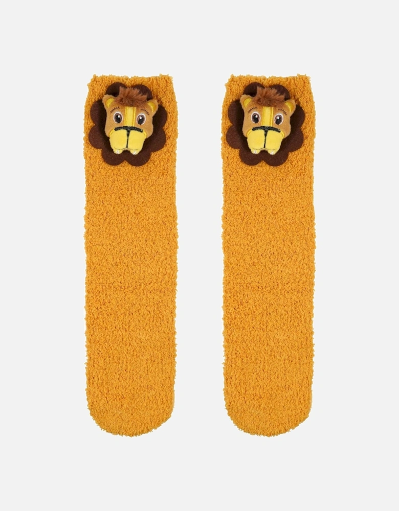 Childrens/Kids Mudplay Lion Socks