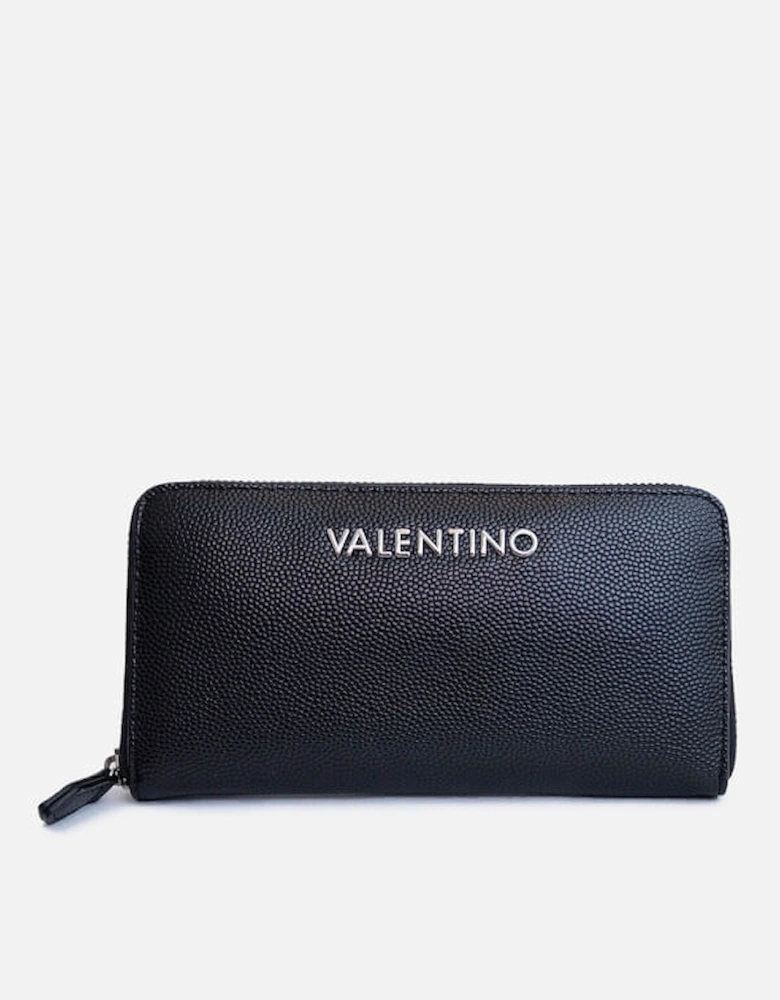 Women's Divina Large Zip Around Wallet - Black