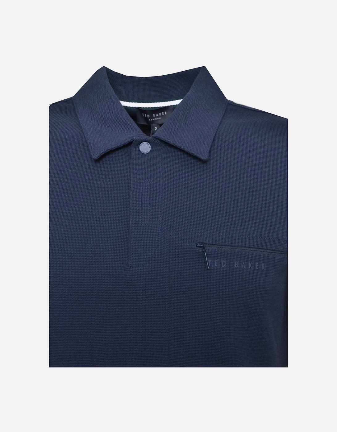Men's Navy Wave Polo Shirt