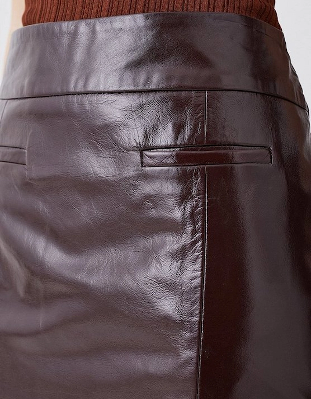Patent Leather Mini Skirt