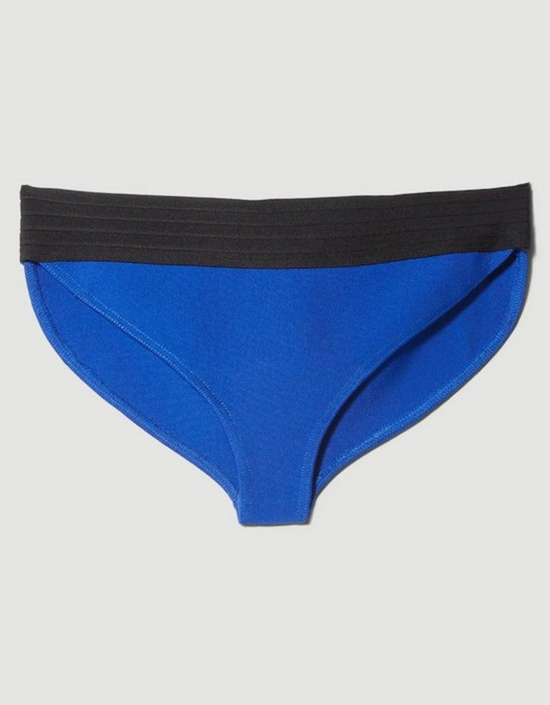 Bandage Colour Block Bikini Bottoms