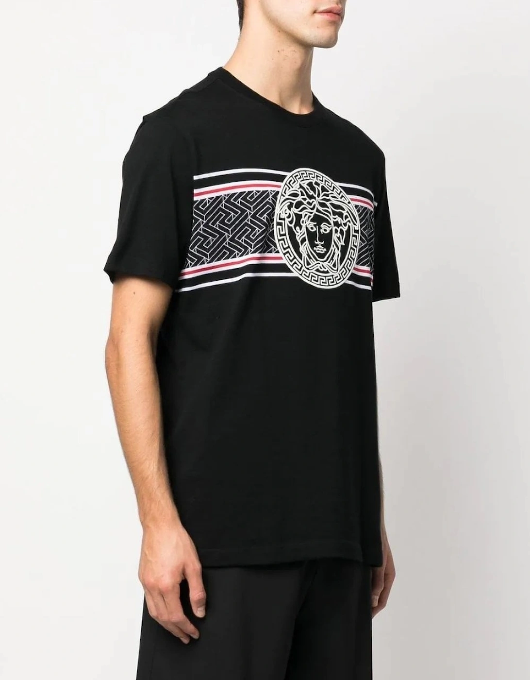 Medusa Embroidered T Shirt