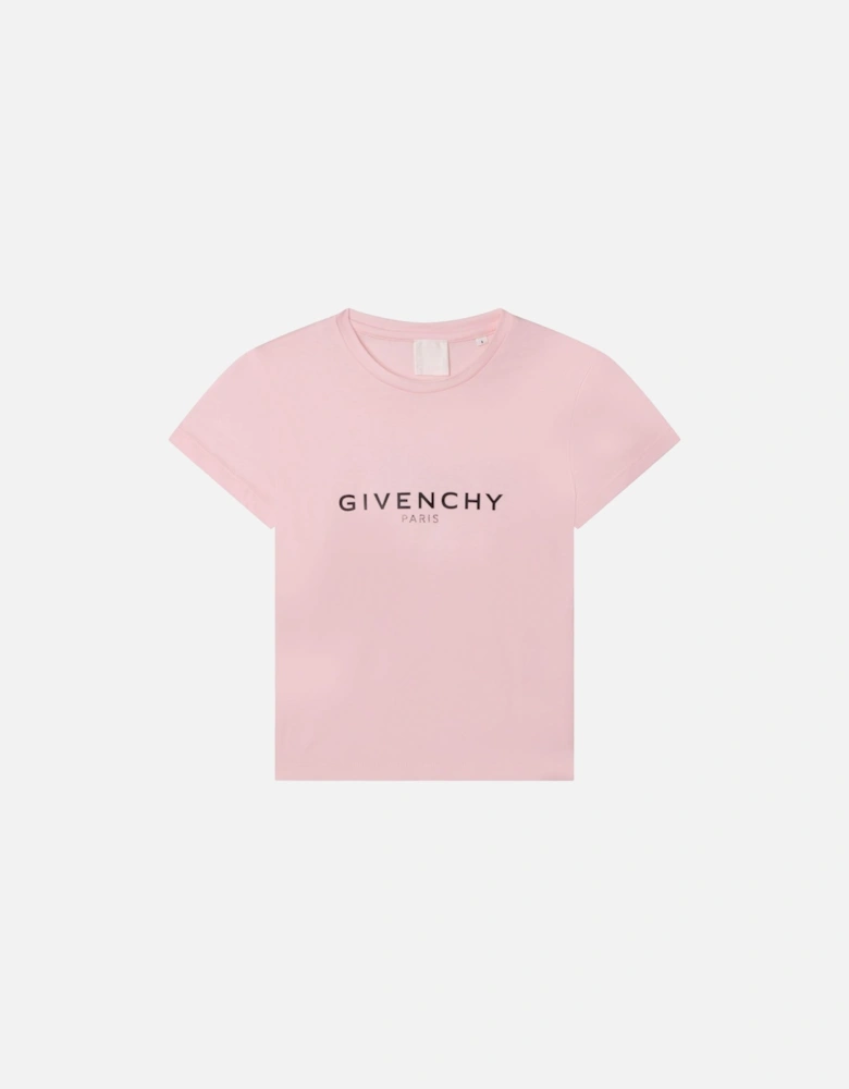 Girls Classic Logo T Shirt Pink