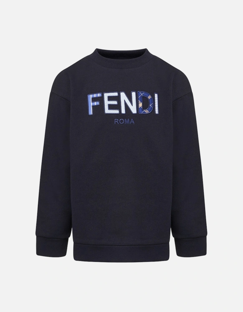 Kids Unisex Logo Sweater Navy