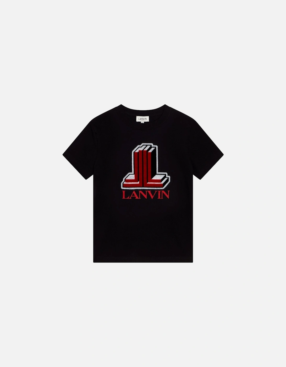 Boys 3D Logo T Shirt Black, 5 of 4