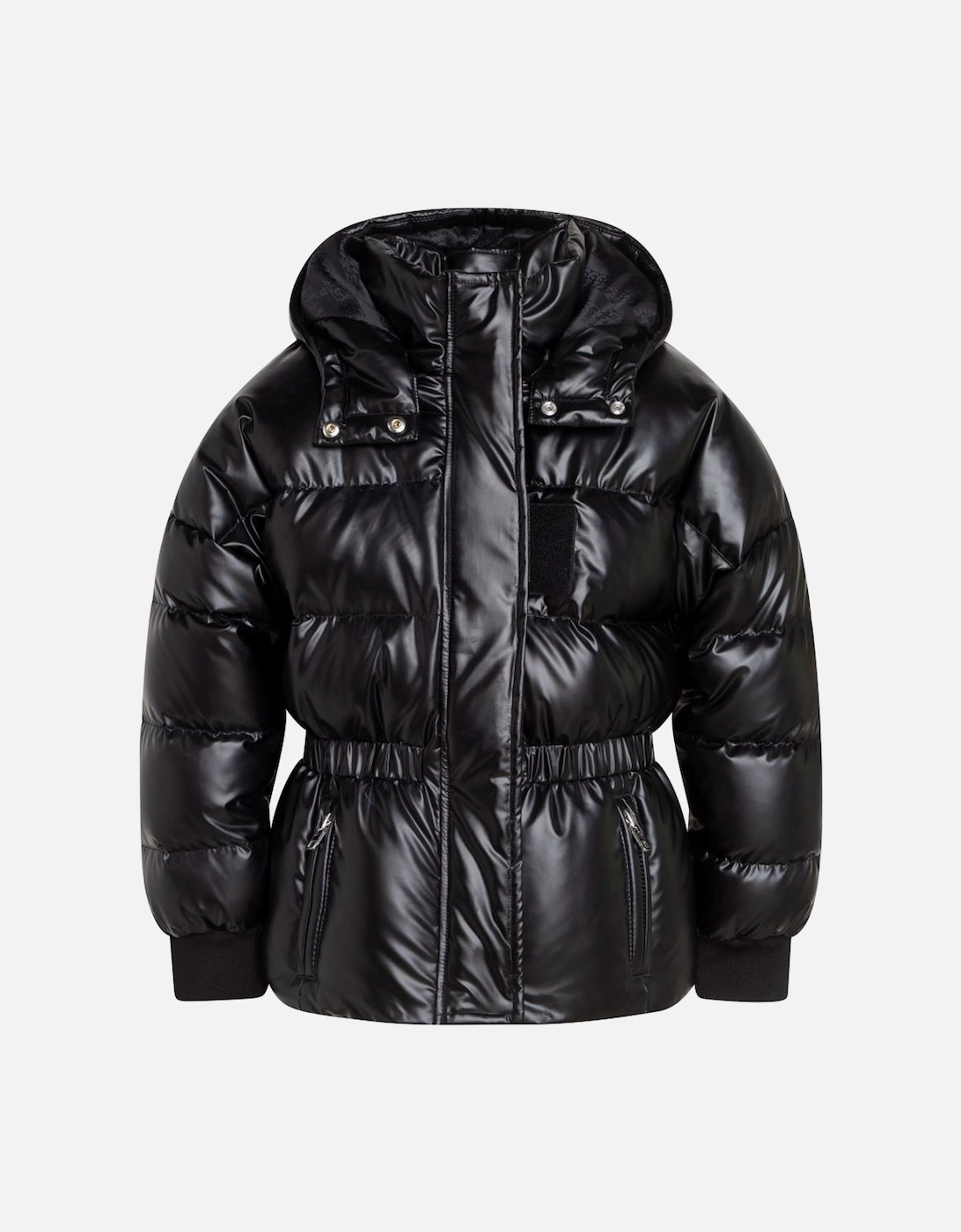 Girls Puffer Jacket Black, 2 of 1
