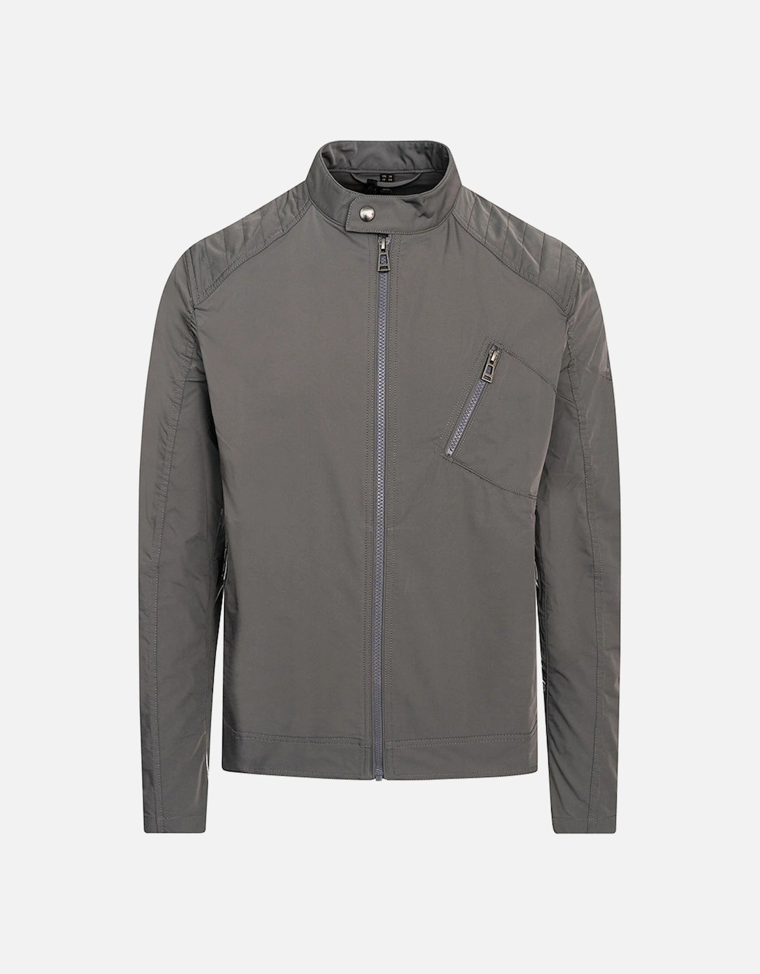 Mens Tonal V Racer Jacket GREY, 2 of 1