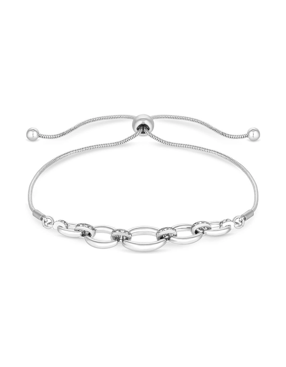 Silver Plated Polished Link Chain Bracelet, 2 of 1