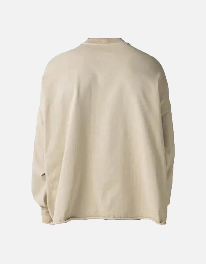 DRKSHDW Mens Crater Sweater Cream