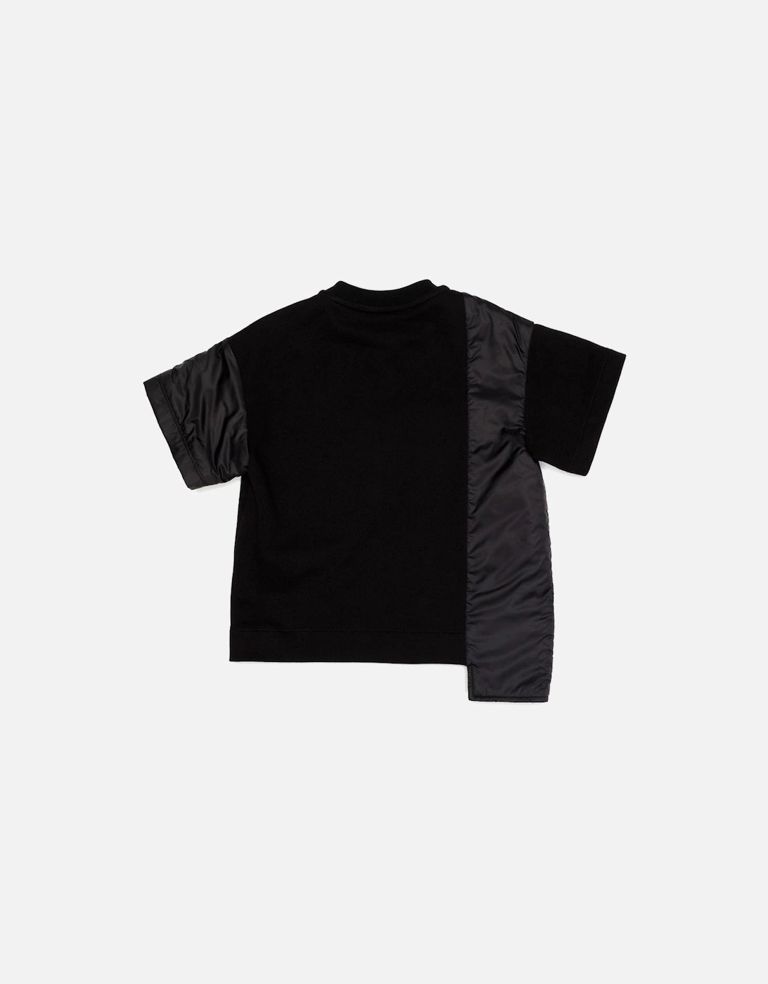 Boys Asymmetric Panelled T-shirt Black