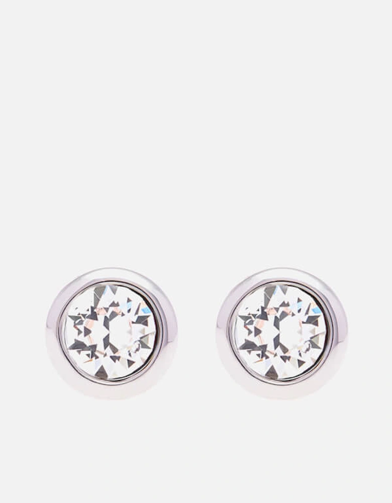 Women's Sinaa Crystal Stud Earrings - Silver/Crystal