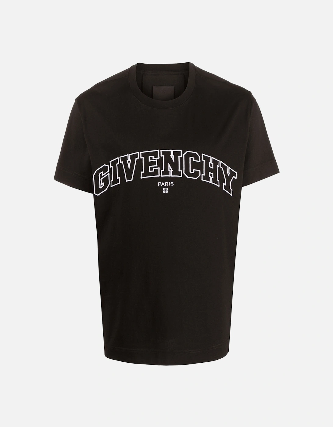 Men's Givenchy College Logo-embroidered T-shirt in Black - Size: 44