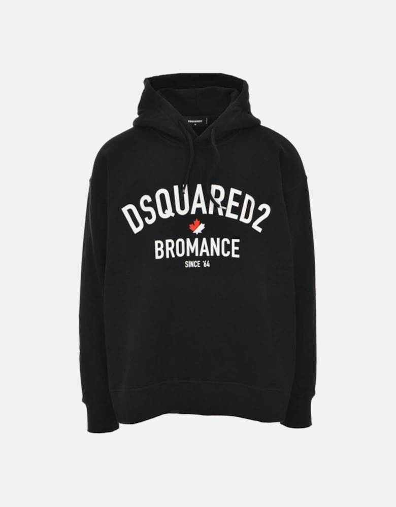 Mens Bromance Slouch Hoodie Black