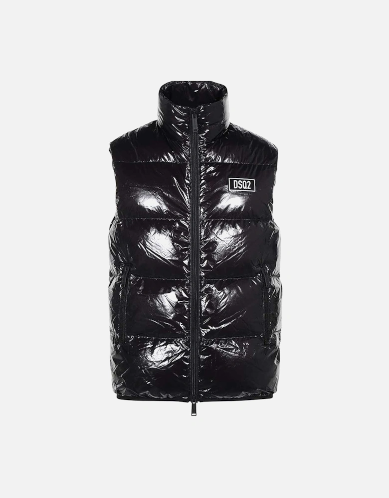 Mens Puffer Gilet Black