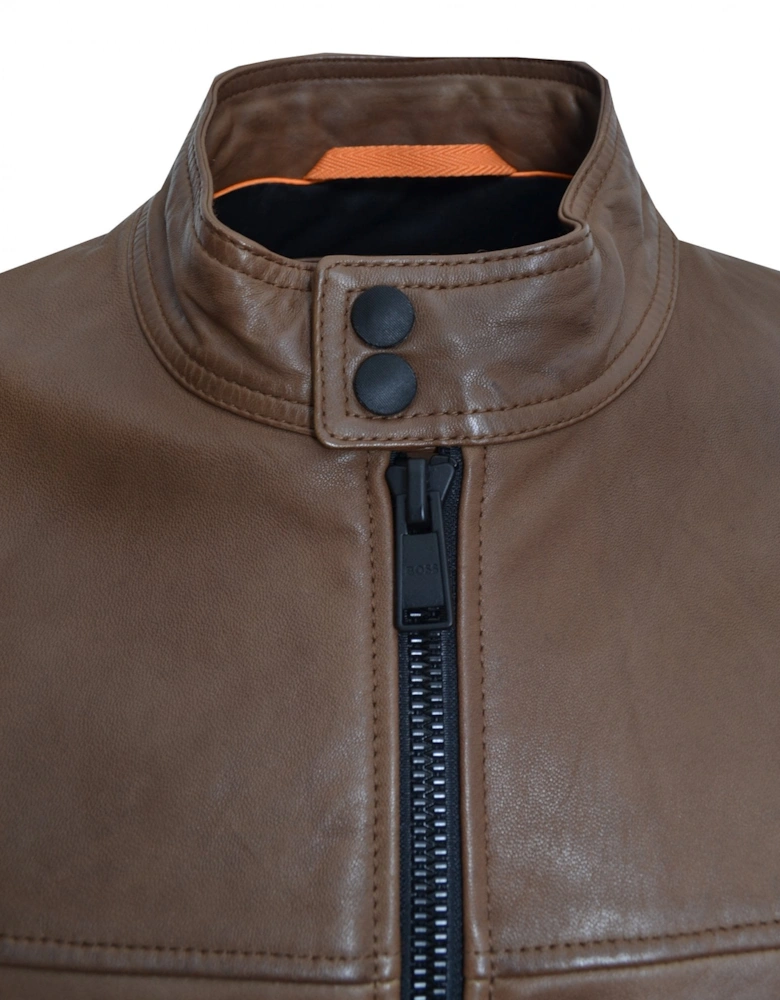 Men's Medium Brown Josep2 Leather Jacket.