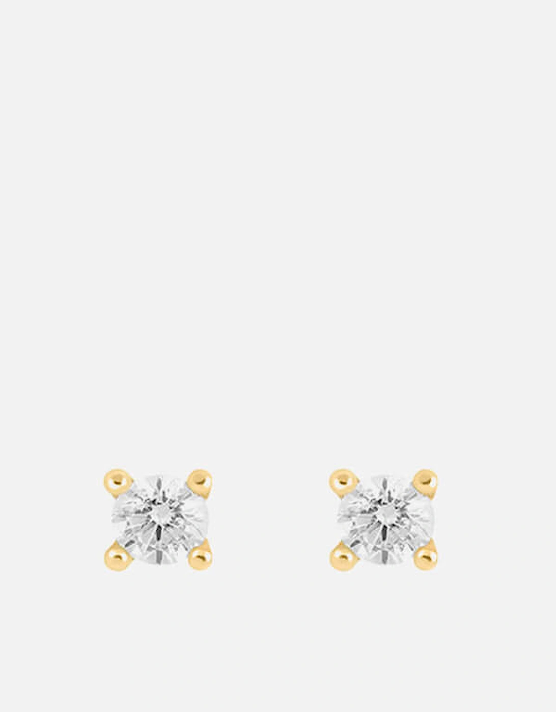 April Birthstone Gold-Tone Crystal Earrings, 2 of 1
