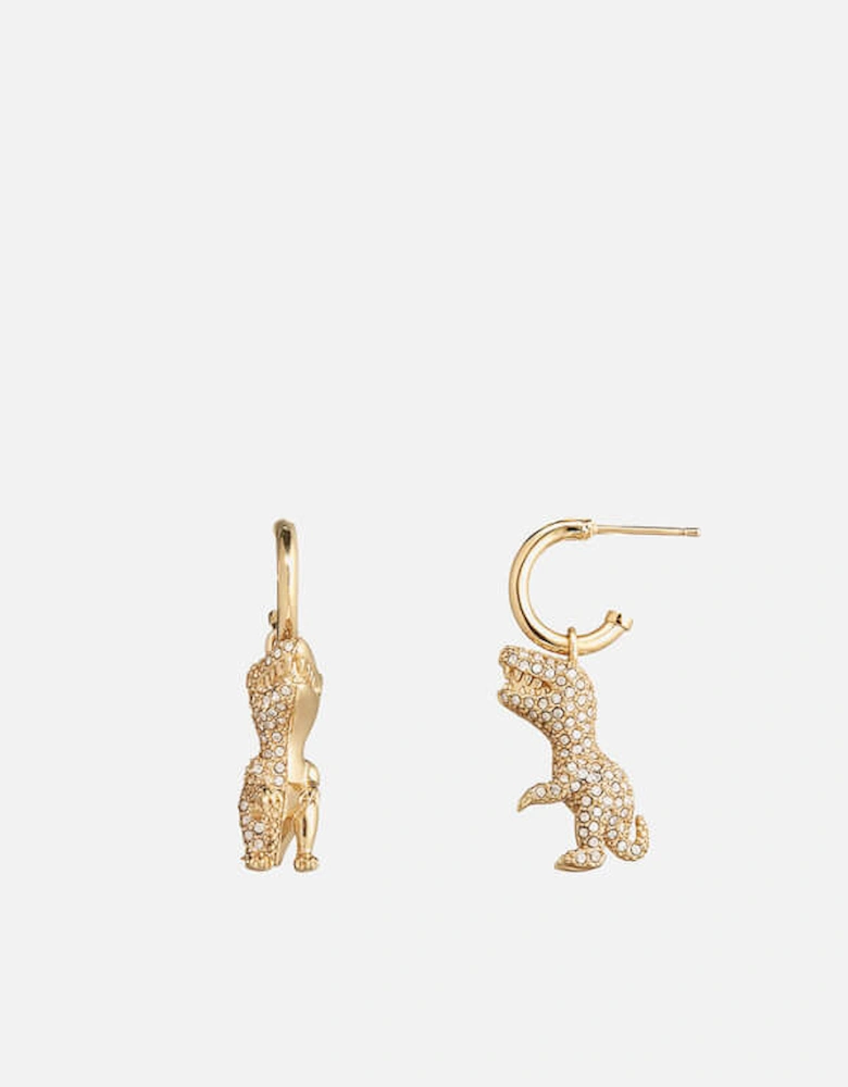 Rexy Crystal and Gold-Tone Earrings