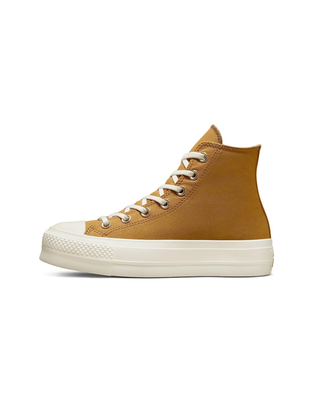 Womens Chuck Taylor All Star Lift Hi Top Trainers - Tan, 3 of 2