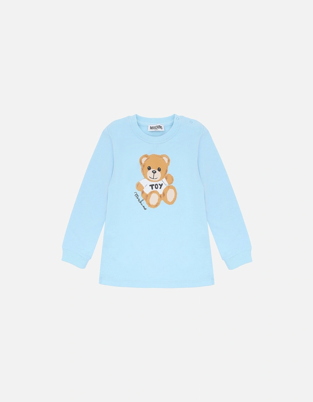 Unisex Babys Teddy Bear T-shirt Blue, 2 of 1