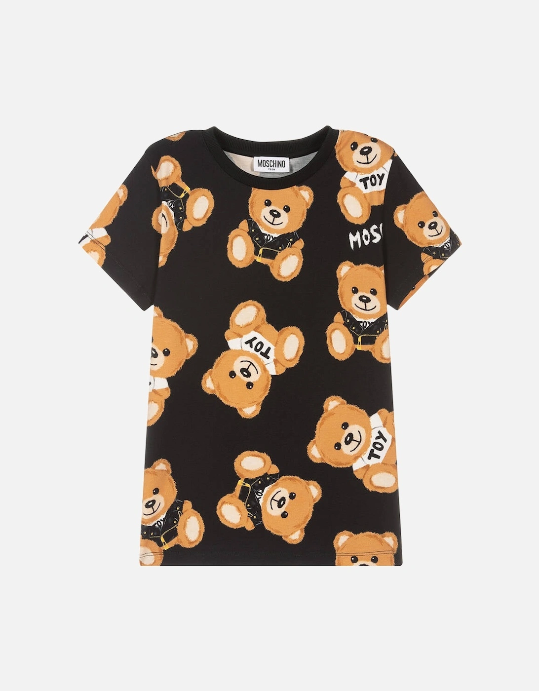 Girls All Over Teddy Bear T-shirt Black, 2 of 1