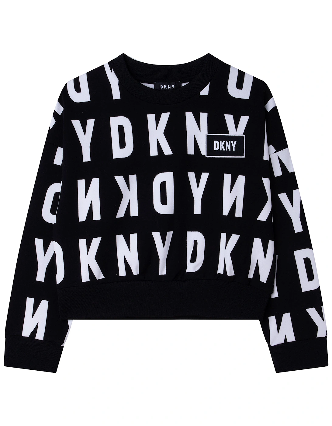 girls Iconic Logo Sweater Black, 4 of 3
