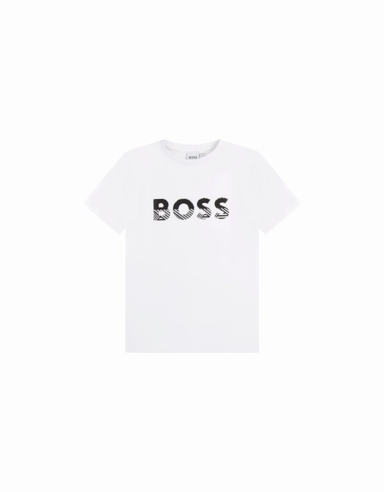 Boys Classic  Icon Logo T Shirt White