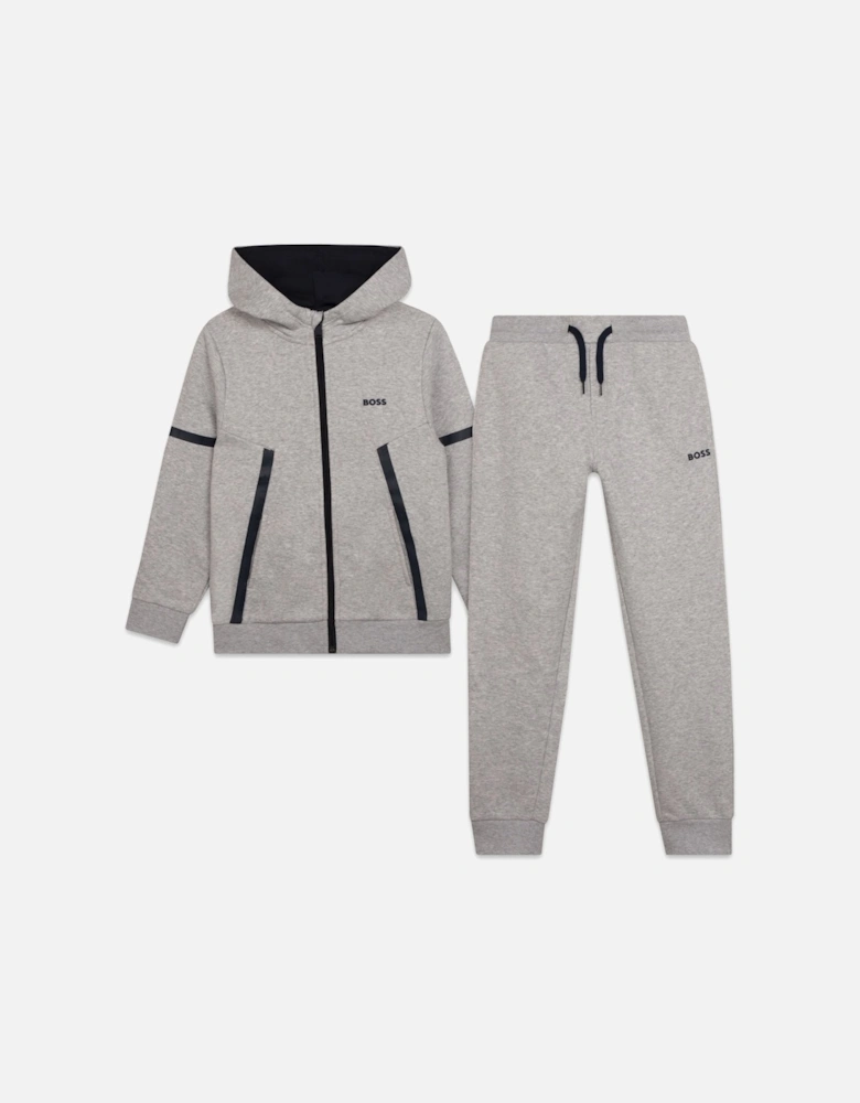 Boys Classic Tracksuit Set Grey