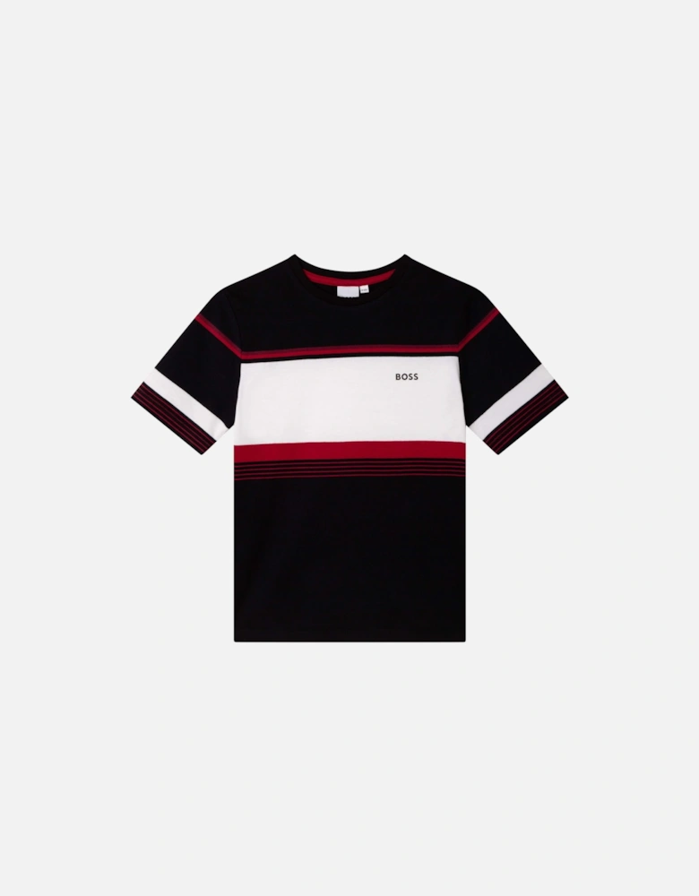 Boys T shirt Logo Black