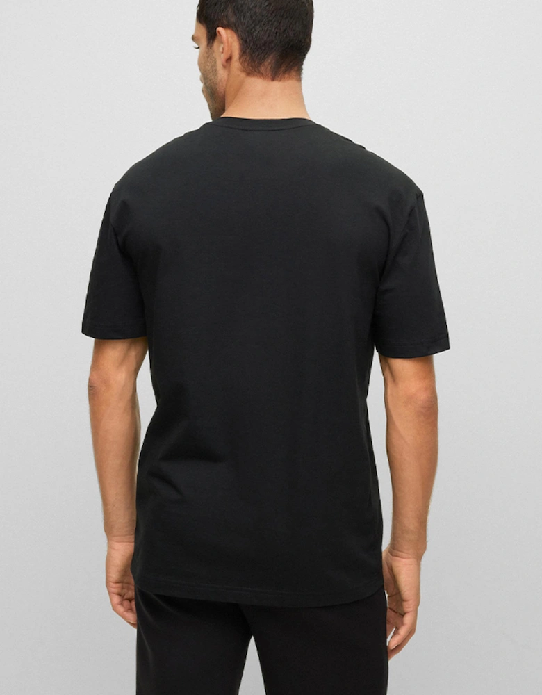 Men's Cotton-Jersey Crew-Neck T-Shirt with Logo Print