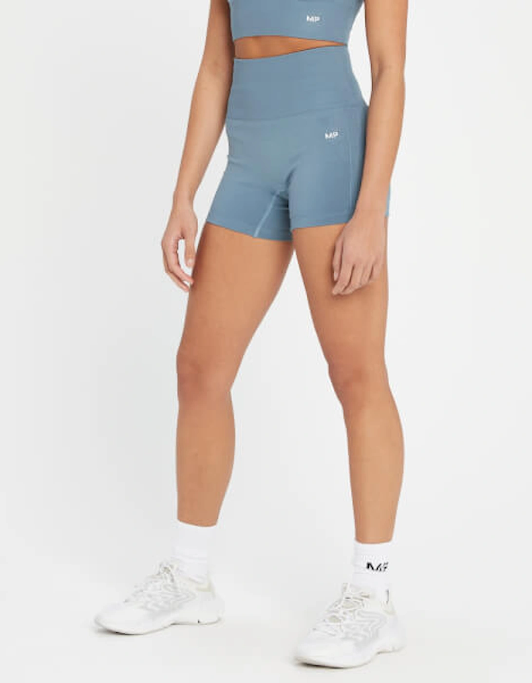 Women's Shape Seamless Booty Shorts - Pebble Blue, 14 of 13