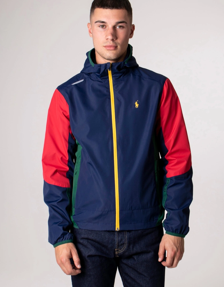 Zip Through Colour Block Windbreaker Jacket