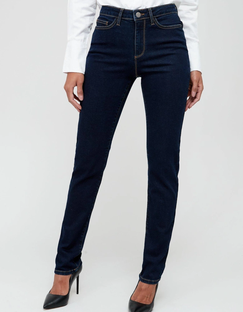 Isabelle High Rise Slim Jean - Rinse Blue