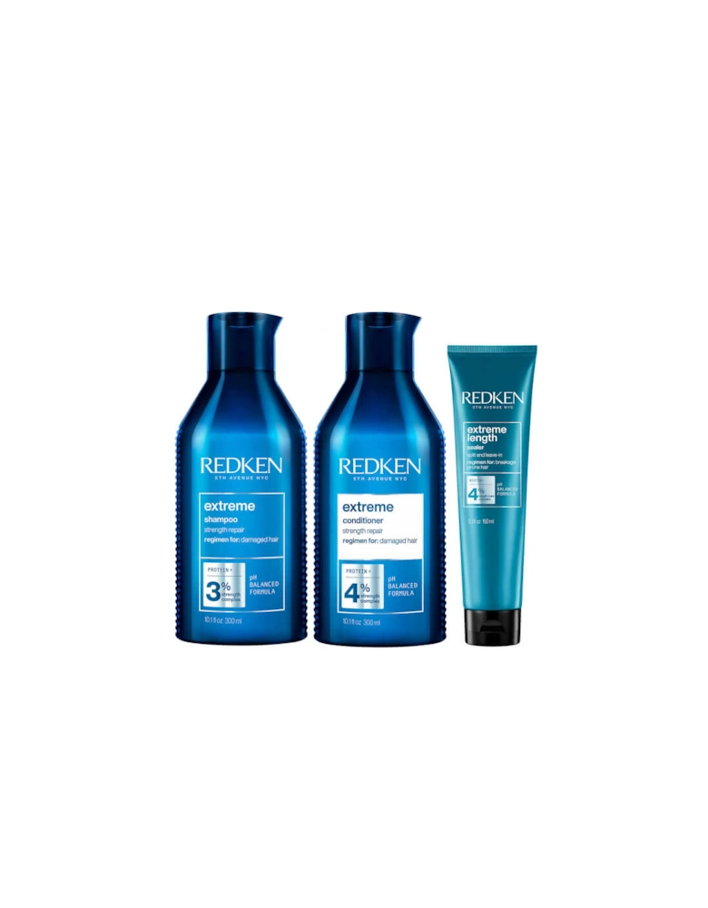 Extreme Shampoo, Conditioner and Extreme Length Sealer Leave-in Treatment Bundle