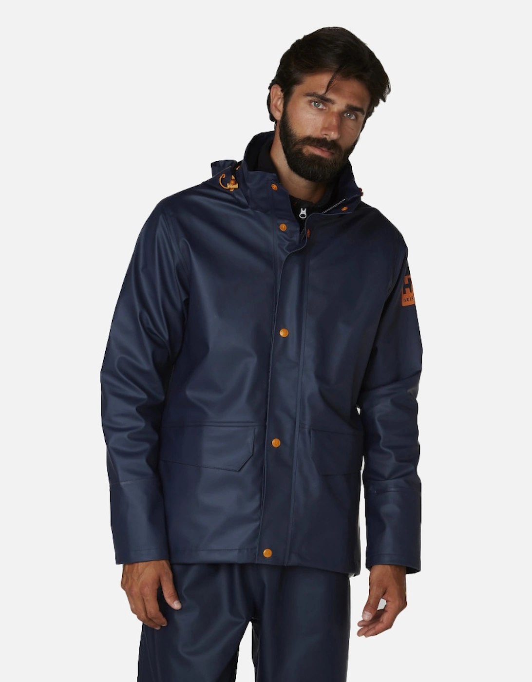 Mens Gale Waterproof Rain Workwear Jacket, 3 of 2