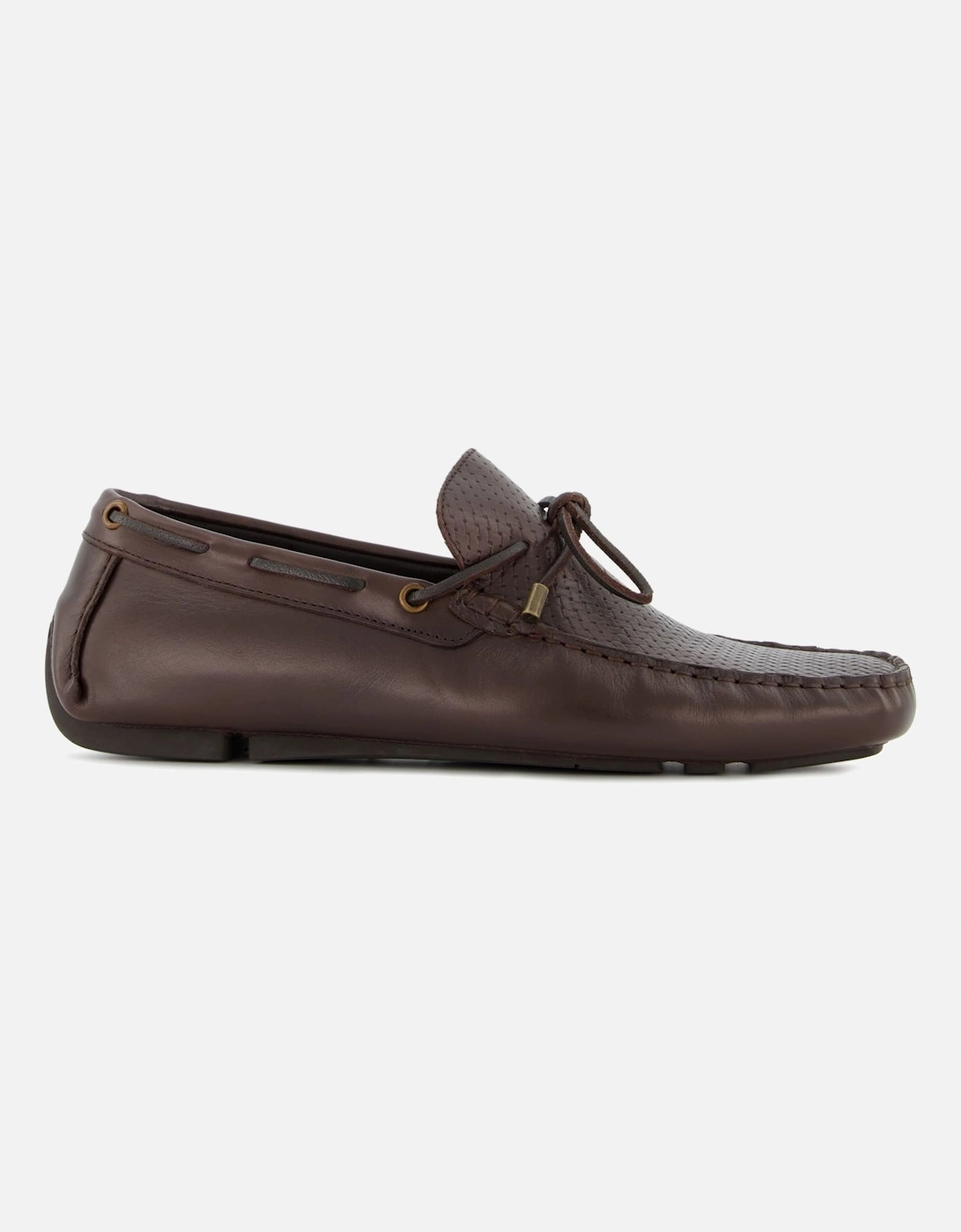 Mens Bert - Front-Tie Moccasin Leather Loafers