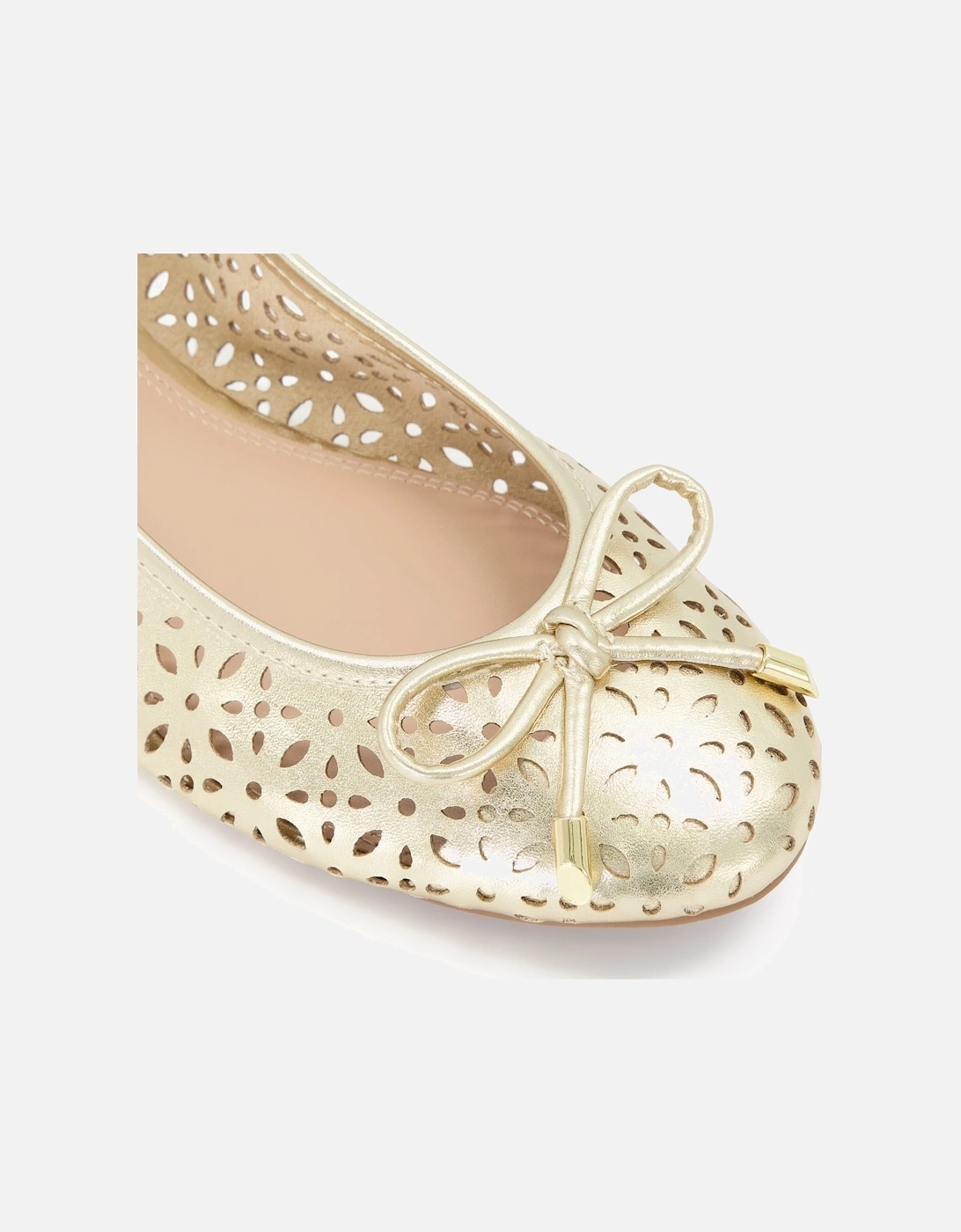 Ladies Hazell - Laser-Cut Detail Ballet Pumps