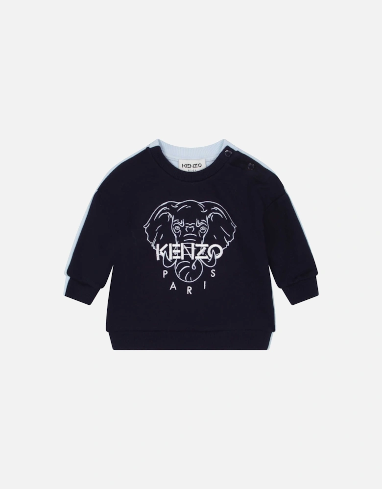 Baby Elephant Logo Sweater Navy
