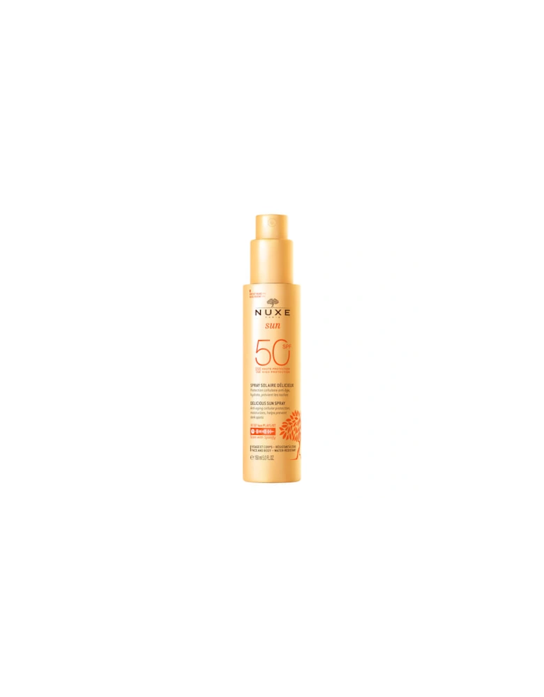 Face and Body Delicious Sun Spray SPF 50 150ml - NUXE