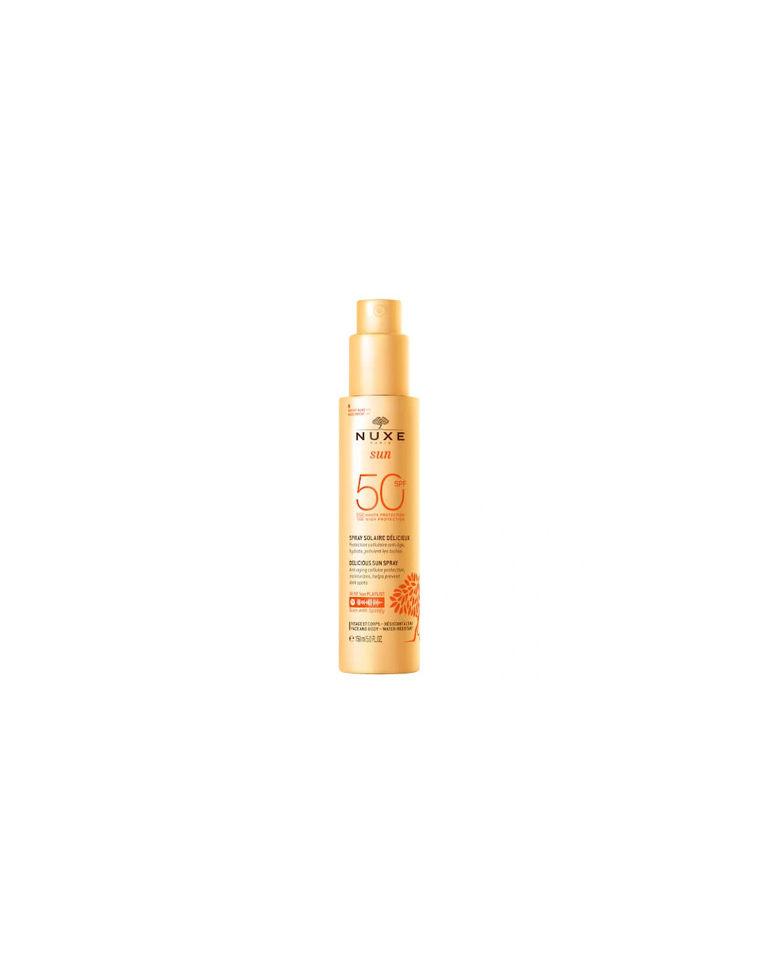 Face and Body Delicious Sun Spray SPF 50 150ml - NUXE, 2 of 1