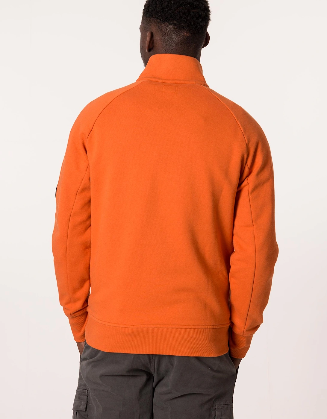 Quarter Zip Diagonal Raised Fleece Sweatshirt