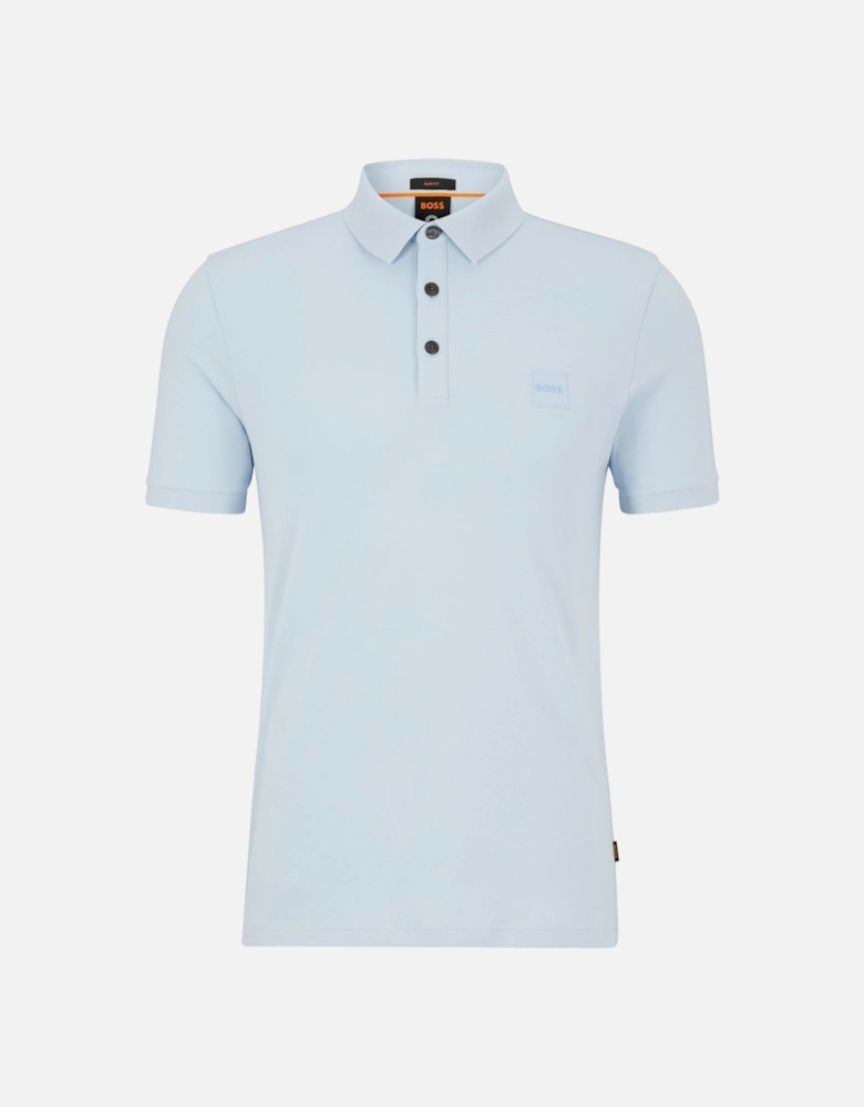 Men's Passenger Slim Fit Pale Blue Polo Shirt