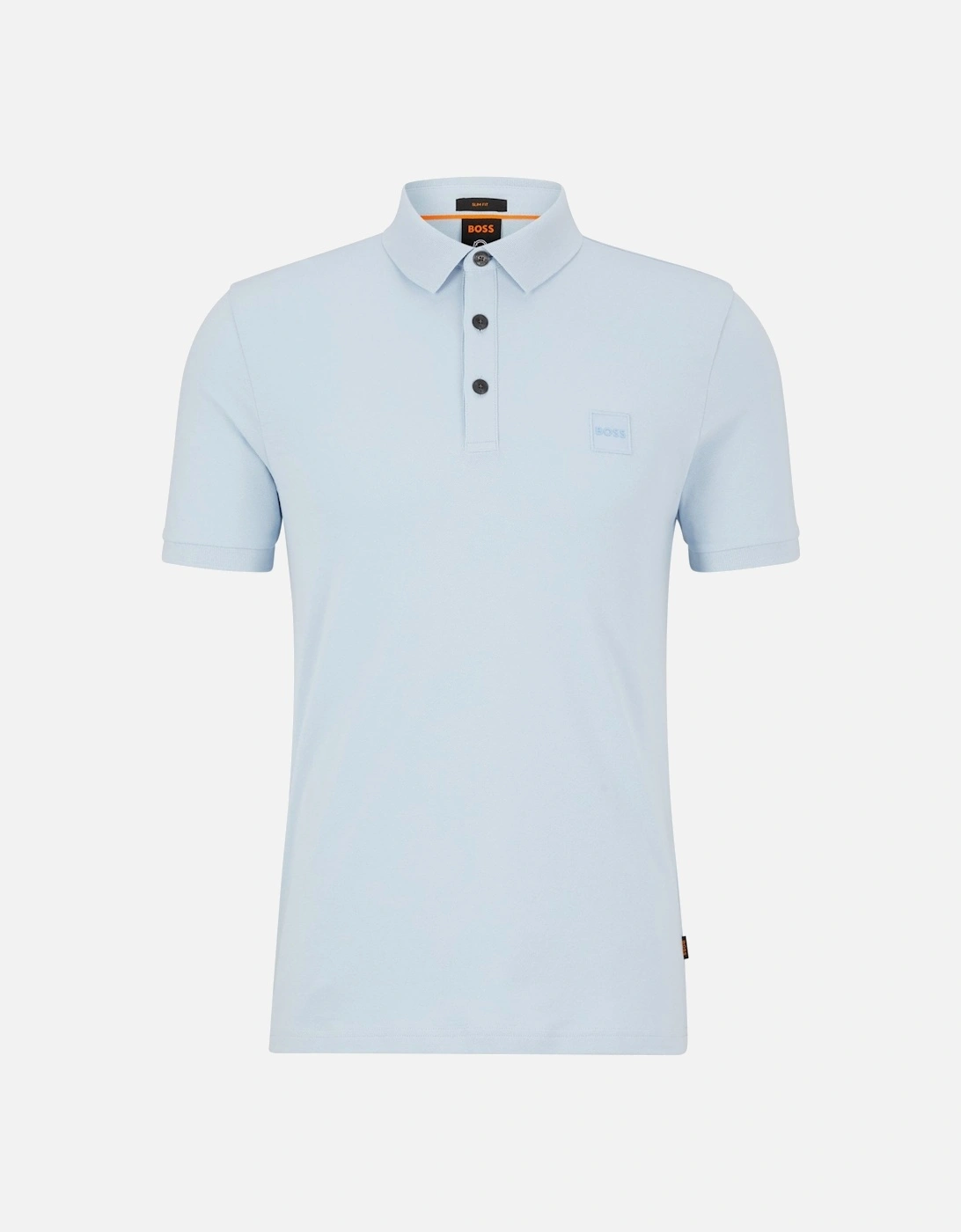 Men's Passenger Slim Fit Pale Blue Polo Shirt, 2 of 1