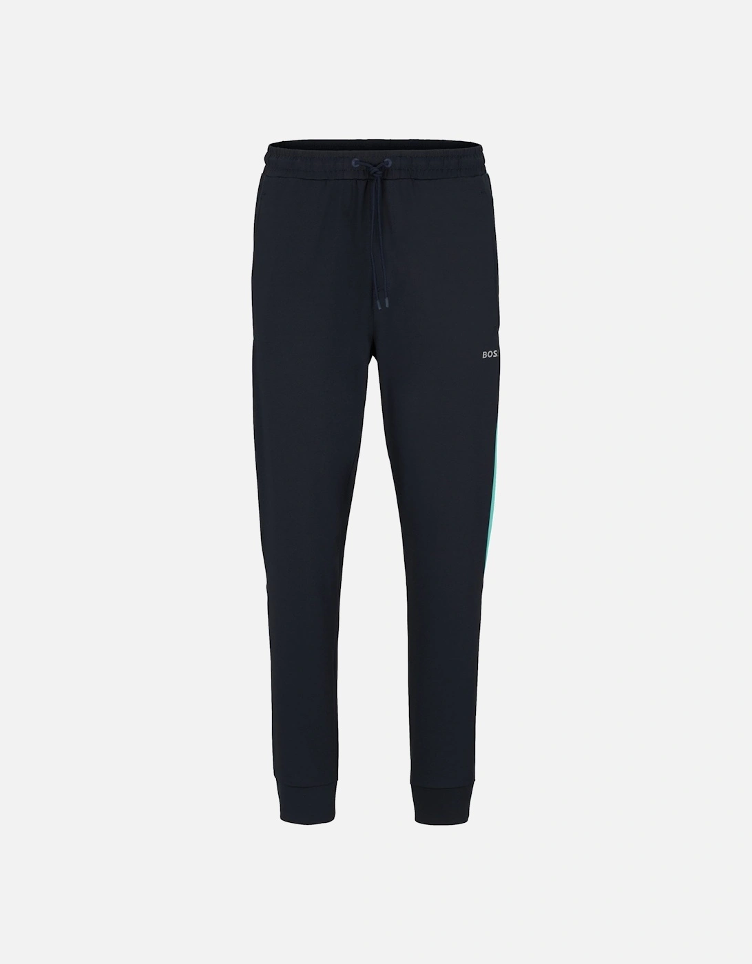 Men's Dark Blue Hicon Tracksuit Pants With Green mesh inserts., 4 of 3