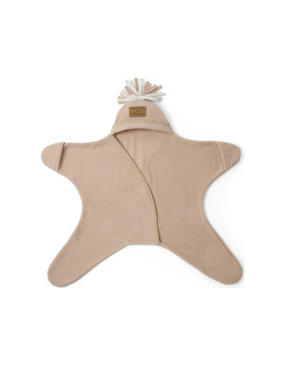 Star Fleece Baby Wrap Blanket (0-6 months) - Oatmeal, 2 of 1