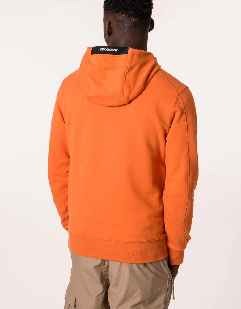 Diagonal Raised Fleece Hoodie