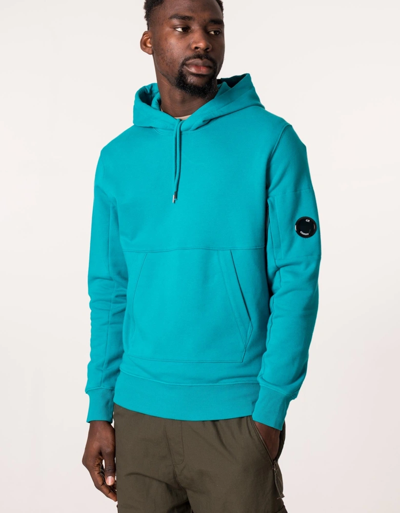 Diagonal Raised Fleece Hoodie
