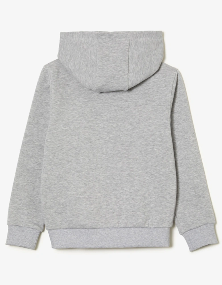 Kids' Kangaroo Pocket Hooded Zippered Sweatshirt