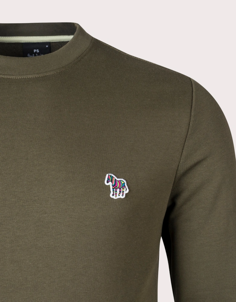Colourblock Zebra Logo Sweatshirt