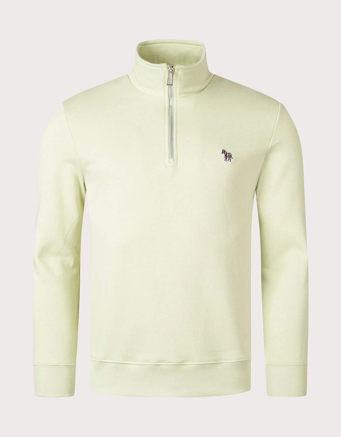 Quarter Zip Zebra Logo Sweatshirt, 4 of 3
